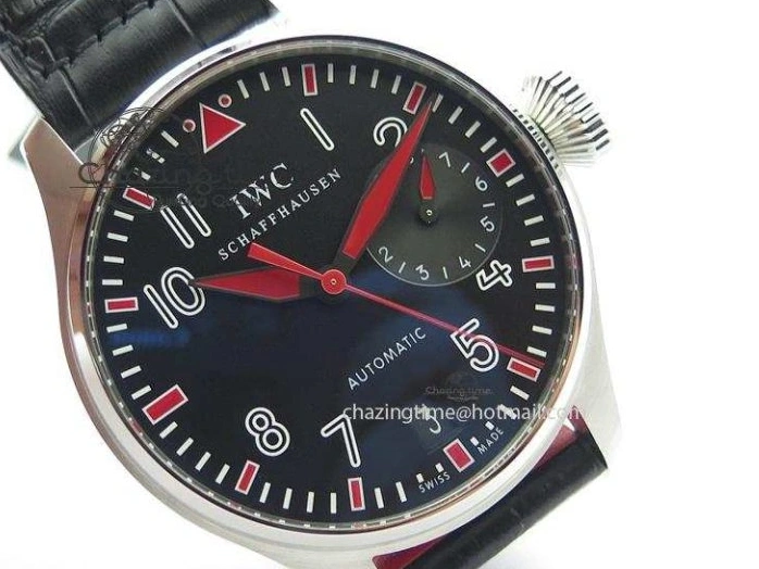 MIROTIME 0101 RelaxedFit Big Pilot Real PR IW500435 “Muhammad Ali” ZF Best Edition On Black Leather Strap A 7295